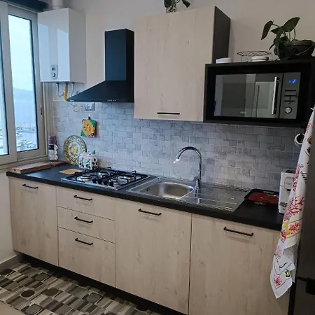 Rineddahouse Arenella - Vista Mare Panoramica A Con Parcheggio Privato Apartament Palermo